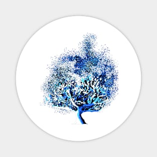 Blue tree Magnet